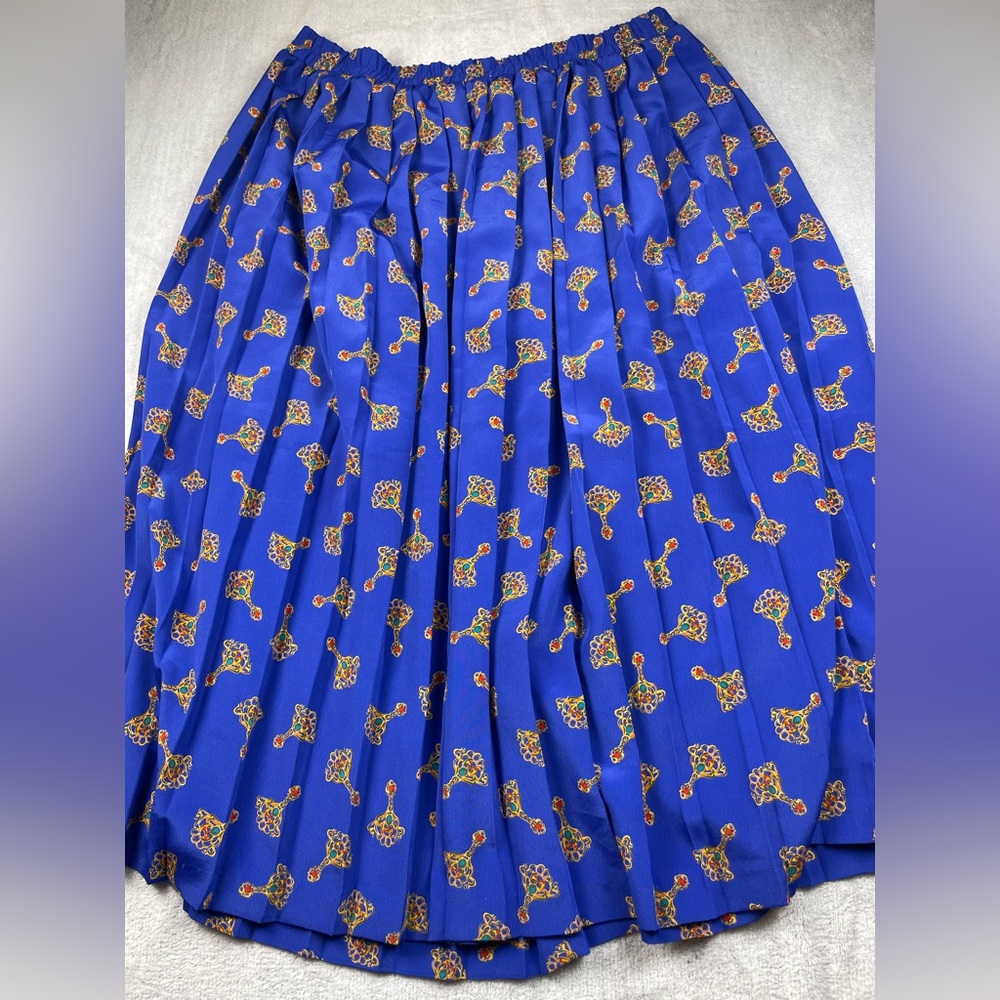 Blue Patterned Women's Skirt